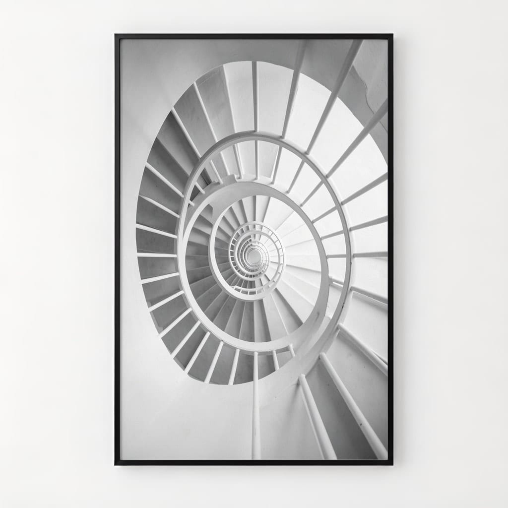 Black and White Frame Mockup Bundle — Minimalist Monochrome Wall Art PSD Templates (40 Scenes): mockup scene 2 of 3