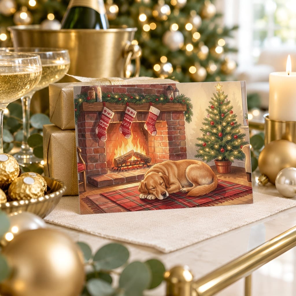 Christmas Card Mockup Bundle — 20 Horizontal 7x5 Photo Card PSD Mockups: mockup scene 10 of 20