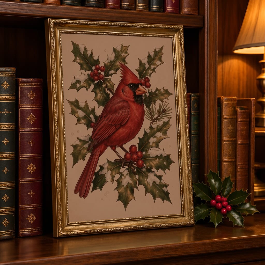 Christmas Frame Mockup Bundle — Holiday Wall Art PSD Templates (40 Scenes): mockup scene 24 of 40