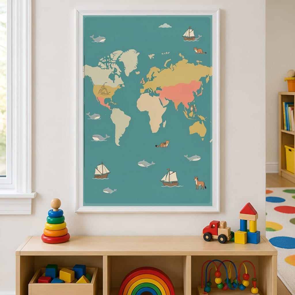 Classroom Frame Mockup Bundle — Elementary School Wall Art PSD Templates (30 Scenes): mockup scene 11 of 30