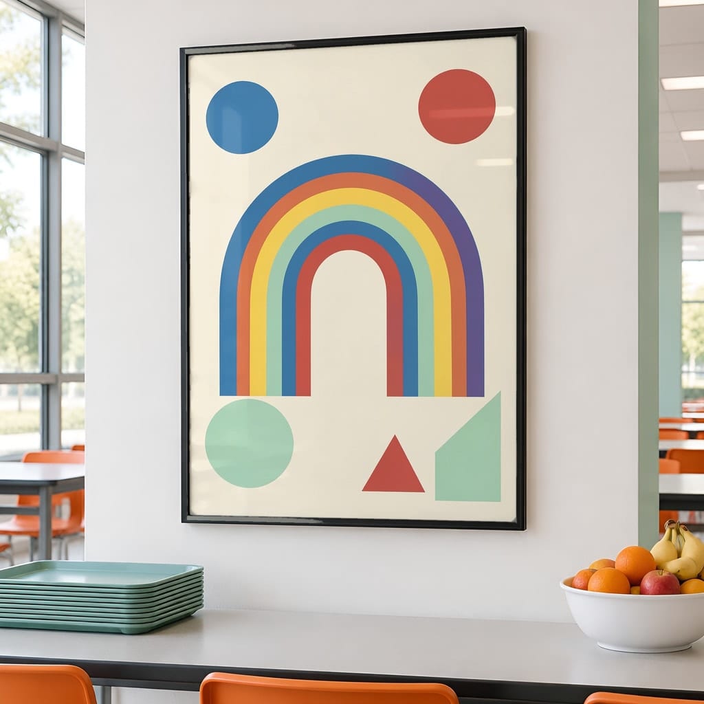 Classroom Frame Mockup Bundle — Elementary School Wall Art PSD Templates (30 Scenes): mockup scene 13 of 30