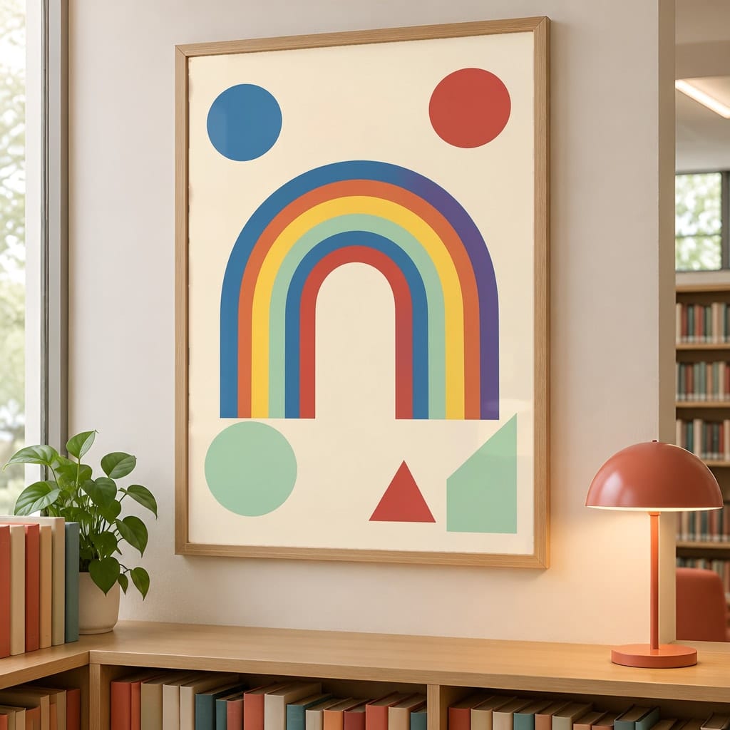 Classroom Frame Mockup Bundle — Elementary School Wall Art PSD Templates (30 Scenes): mockup scene 18 of 30