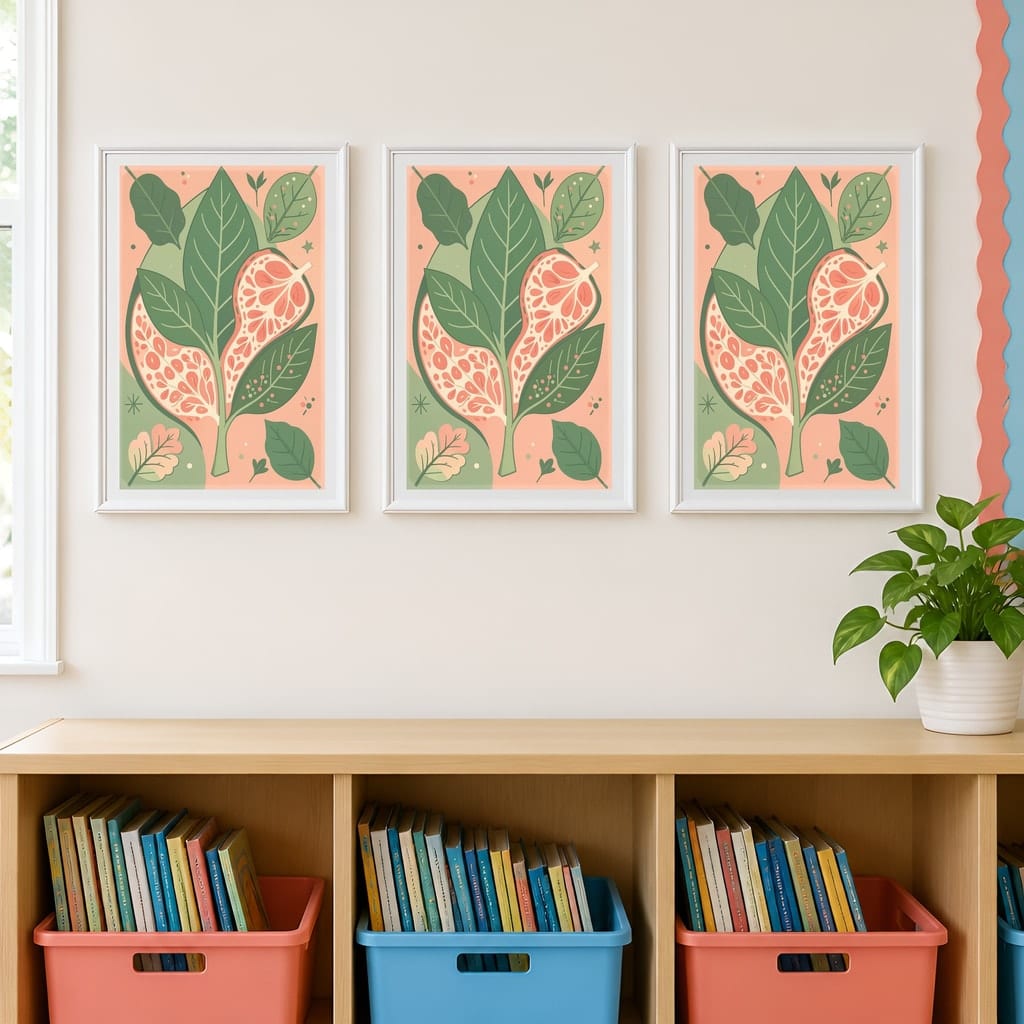 Classroom Frame Mockup Bundle — Elementary School Wall Art PSD Templates (30 Scenes): mockup scene 21 of 30