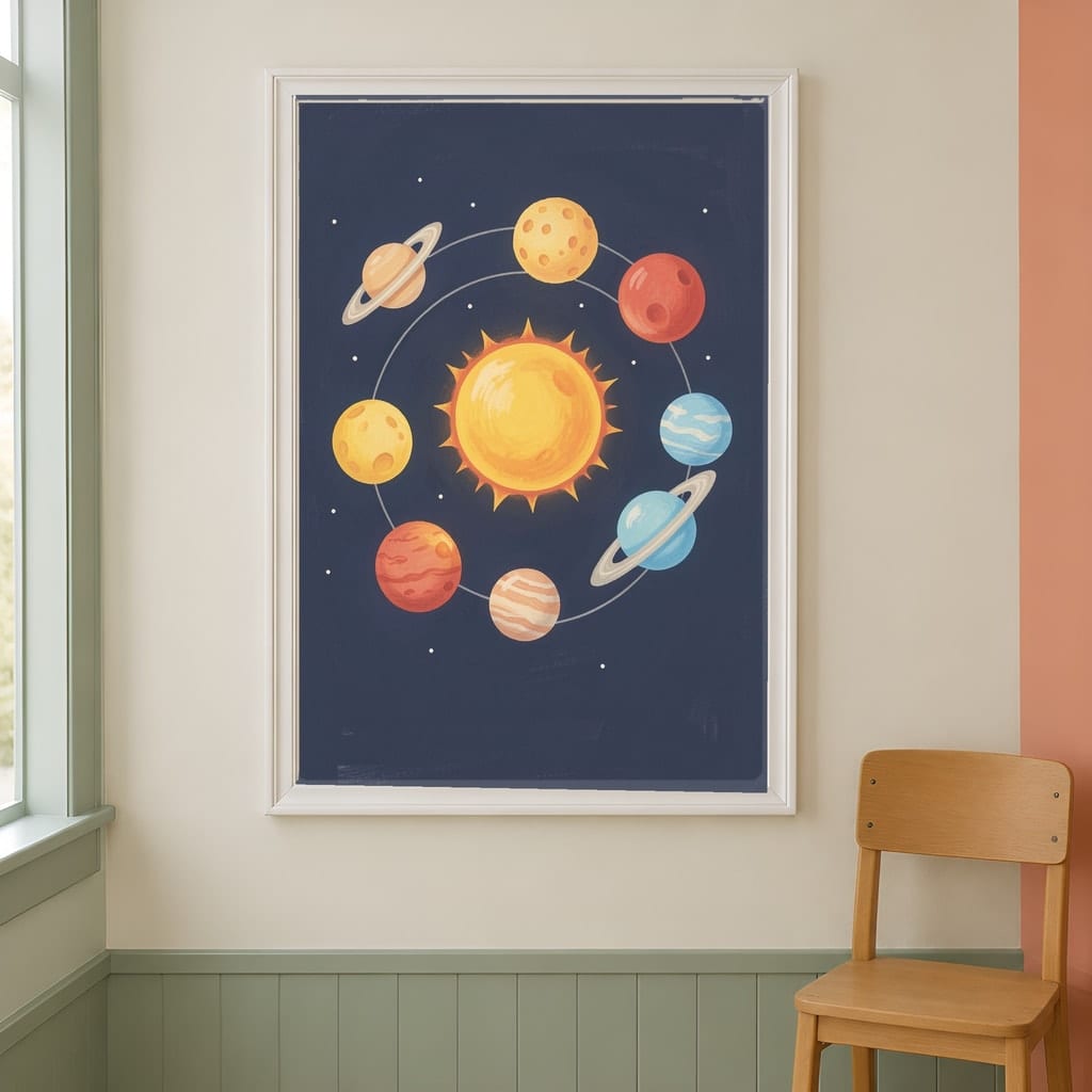 Classroom Frame Mockup Bundle — Elementary School Wall Art PSD Templates (30 Scenes): mockup scene 24 of 30