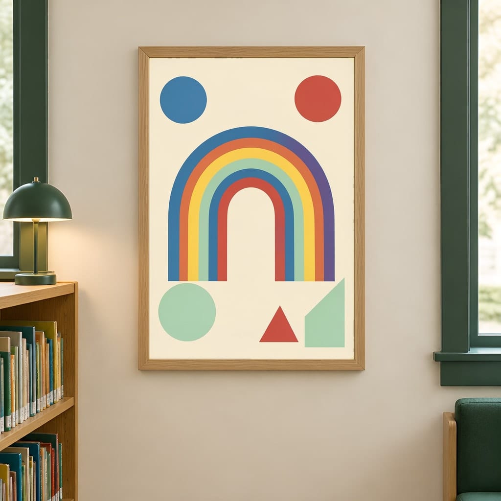 Classroom Frame Mockup Bundle — Elementary School Wall Art PSD Templates (30 Scenes): mockup scene 28 of 30