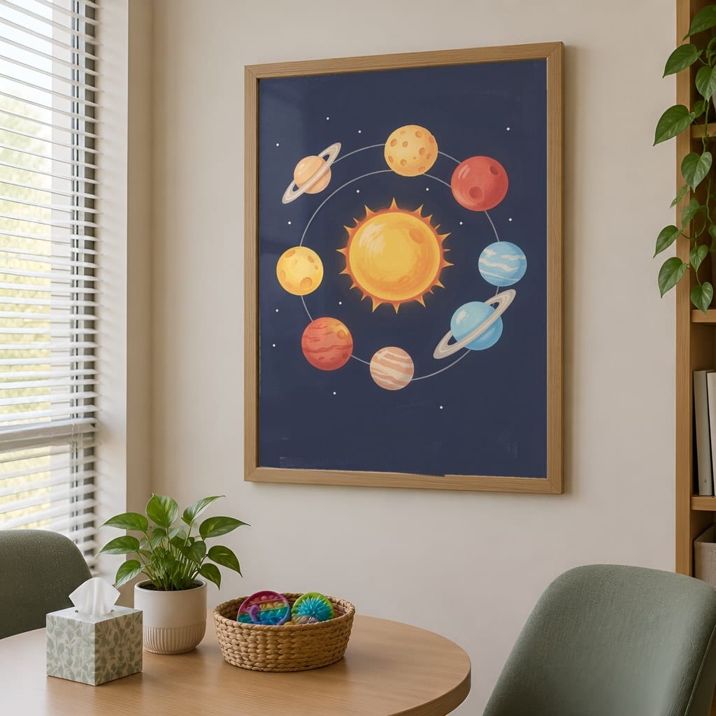 Classroom Frame Mockup Bundle — Elementary School Wall Art PSD Templates (30 Scenes): mockup scene 4 of 30