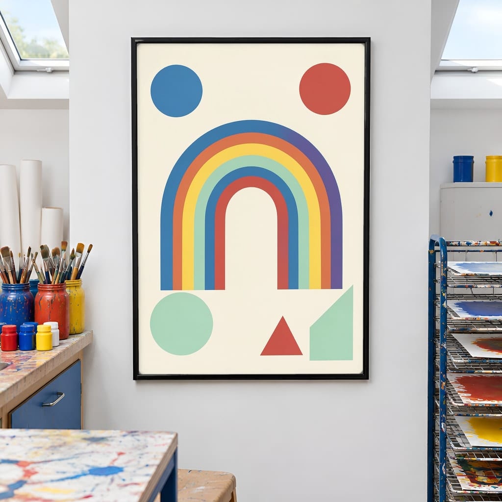 Classroom Frame Mockup Bundle — Elementary School Wall Art PSD Templates (30 Scenes): mockup scene 7 of 30