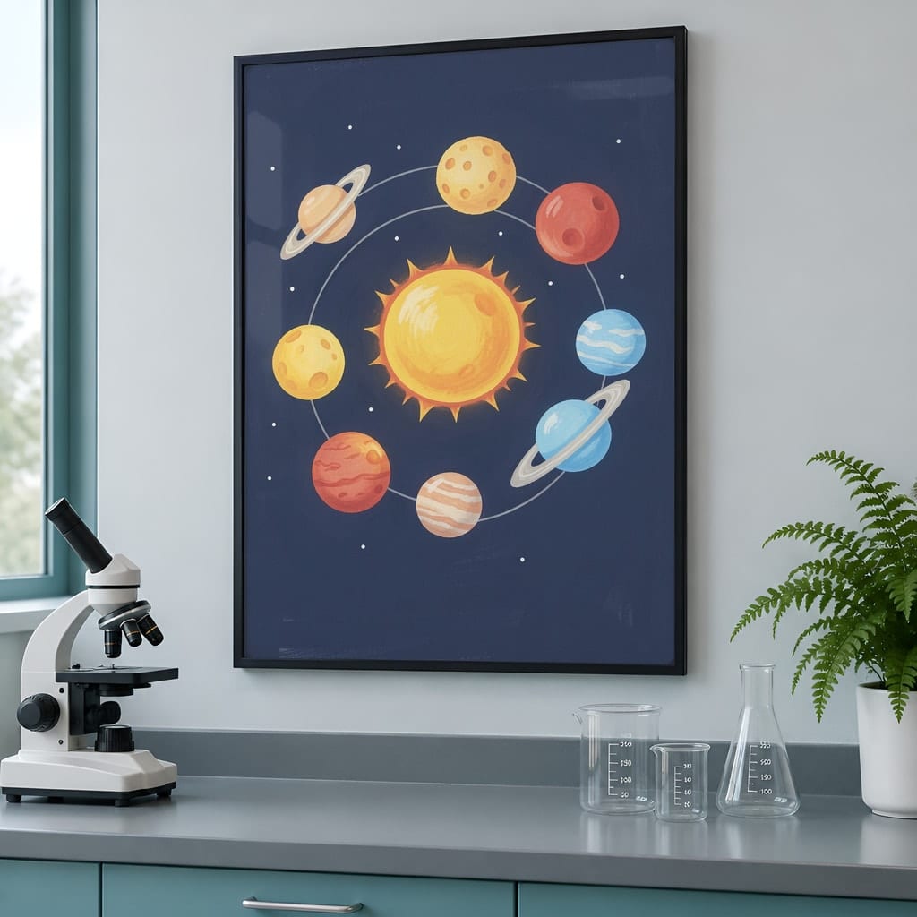 Classroom Frame Mockup Bundle — Elementary School Wall Art PSD Templates (30 Scenes): mockup scene 8 of 30