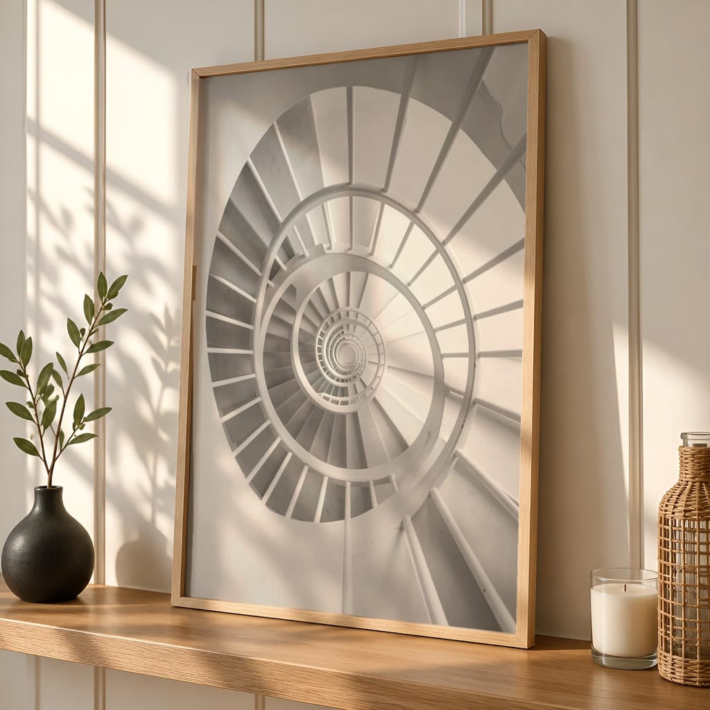 Entryway Frame Mockup Bundle — 40 Vertical Hallway Wall Art PSD Mockups: mockup scene 11 of 40