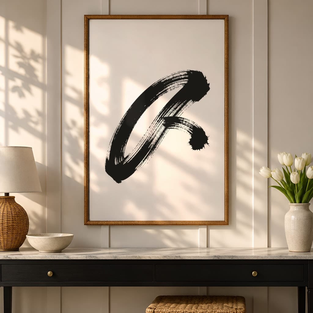 Entryway Frame Mockup Bundle — 40 Vertical Hallway Wall Art PSD Mockups: mockup scene 12 of 40