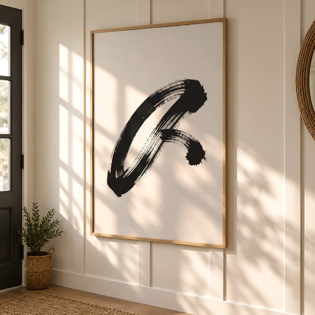 Entryway Frame Mockup Bundle — 40 Vertical Hallway Wall Art PSD Mockups: mockup scene 14 of 40