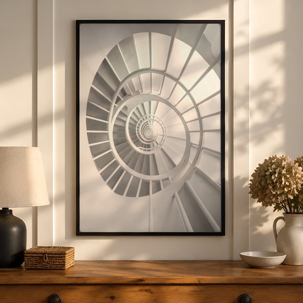 Entryway Frame Mockup Bundle — 40 Vertical Hallway Wall Art PSD Mockups: mockup scene 15 of 40