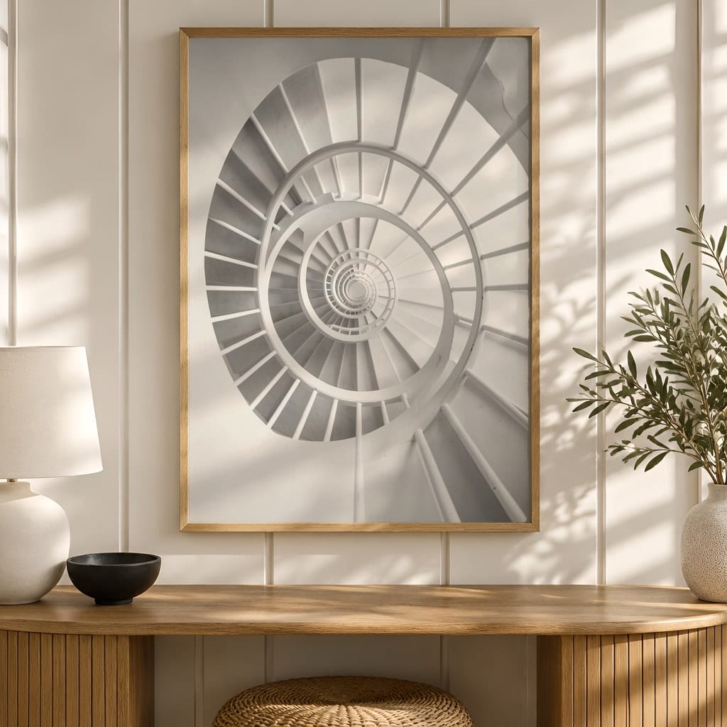 Entryway Frame Mockup Bundle — 40 Vertical Hallway Wall Art PSD Mockups: mockup scene 17 of 40