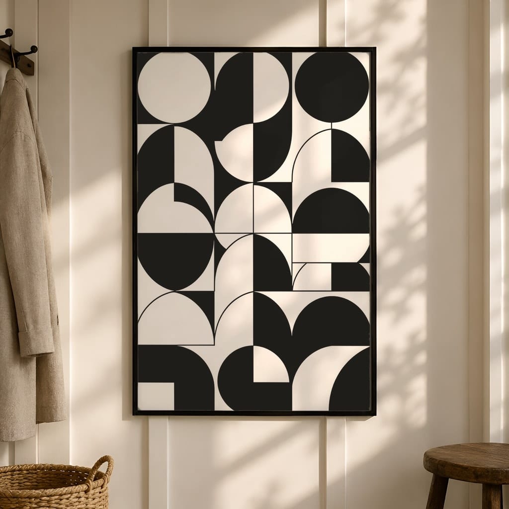 Entryway Frame Mockup Bundle — 40 Vertical Hallway Wall Art PSD Mockups: mockup scene 18 of 40