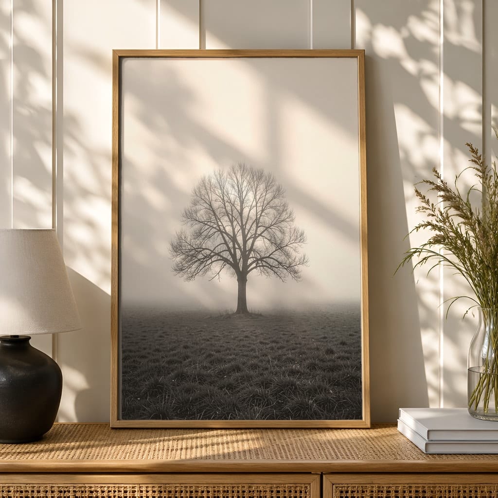 Entryway Frame Mockup Bundle — 40 Vertical Hallway Wall Art PSD Mockups: mockup scene 22 of 40
