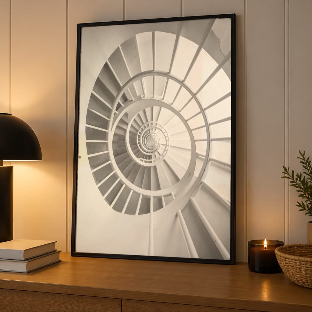 Entryway Frame Mockup Bundle — 40 Vertical Hallway Wall Art PSD Mockups: mockup scene 30 of 40