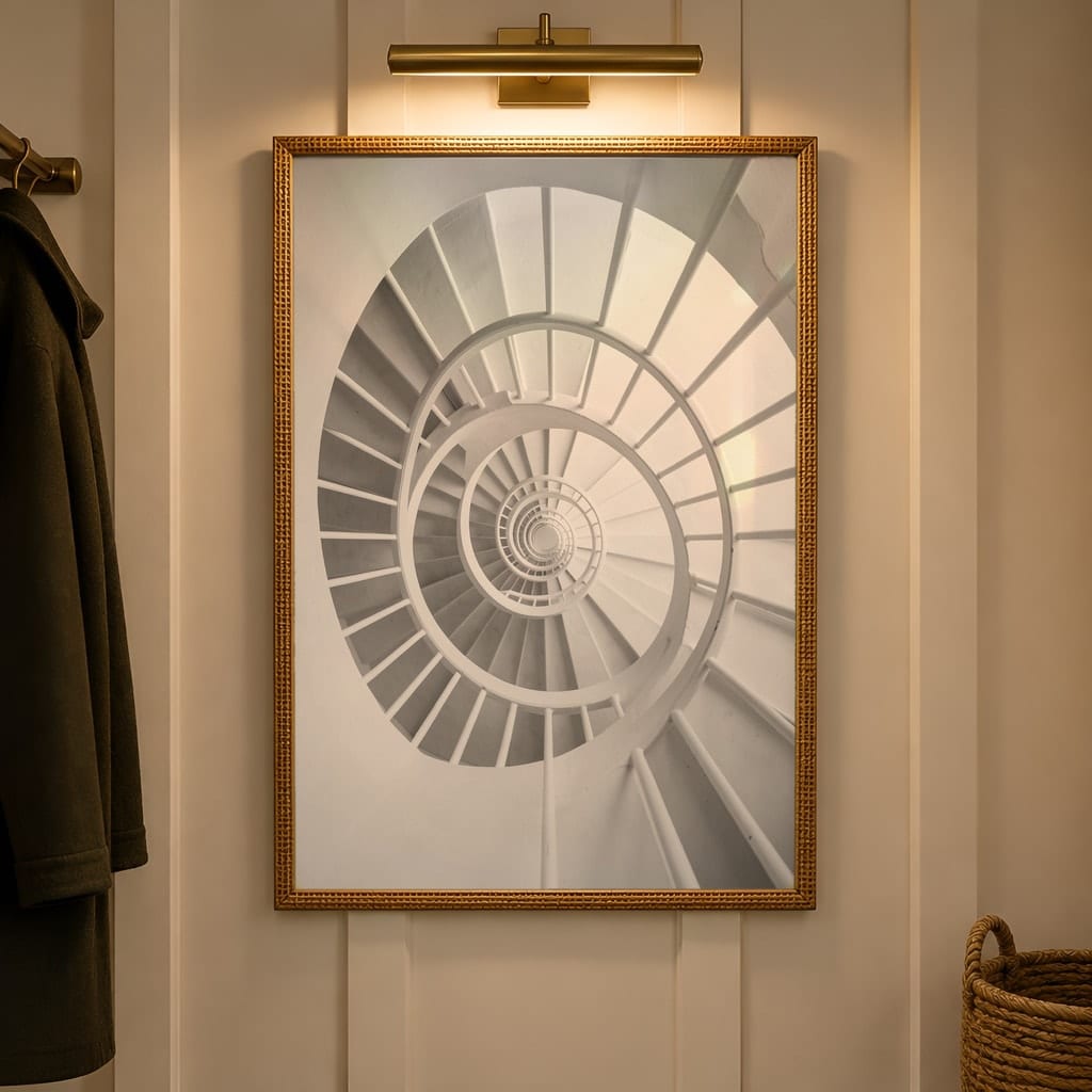 Entryway Frame Mockup Bundle — 40 Vertical Hallway Wall Art PSD Mockups: mockup scene 37 of 40