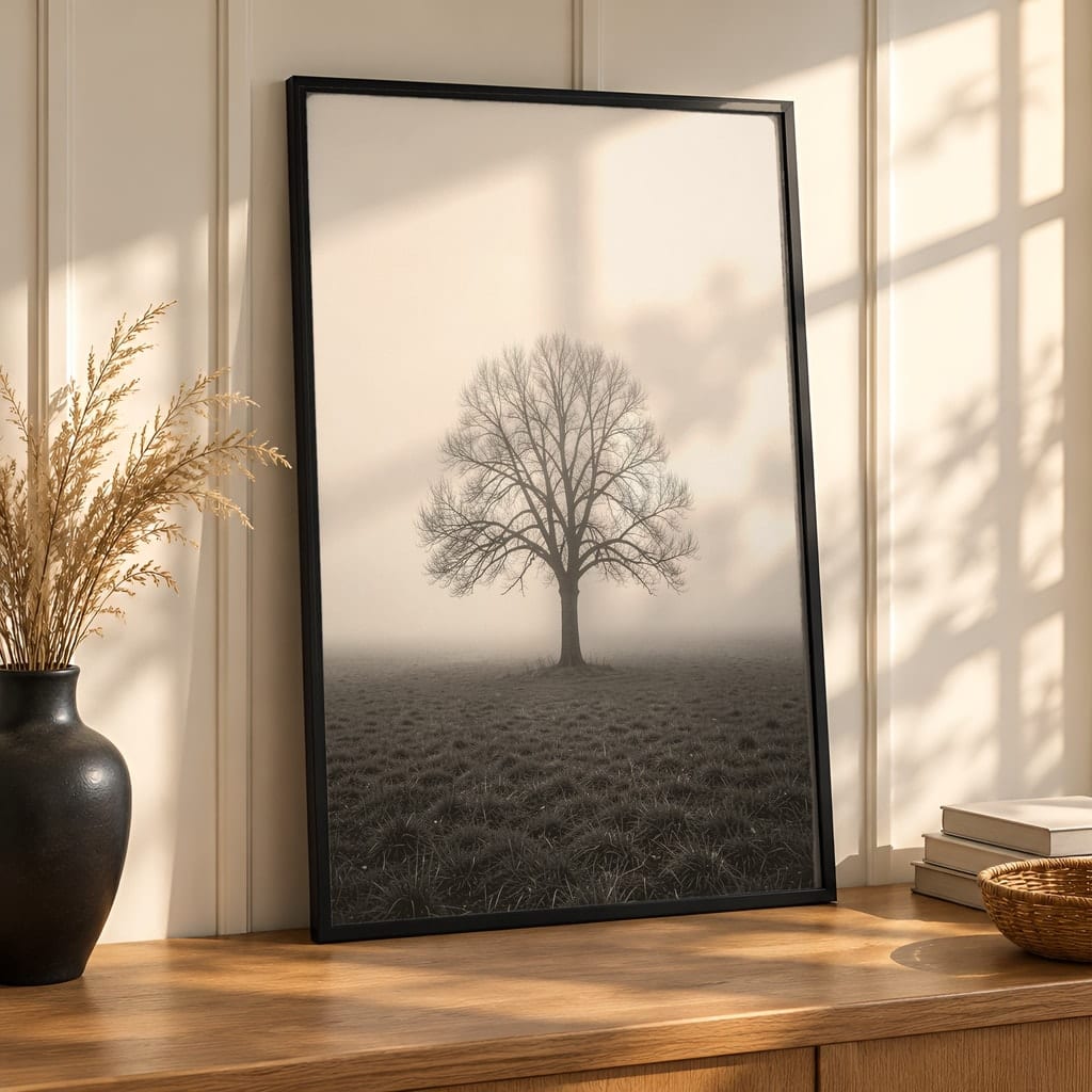 Entryway Frame Mockup Bundle — 40 Vertical Hallway Wall Art PSD Mockups: mockup scene 4 of 40