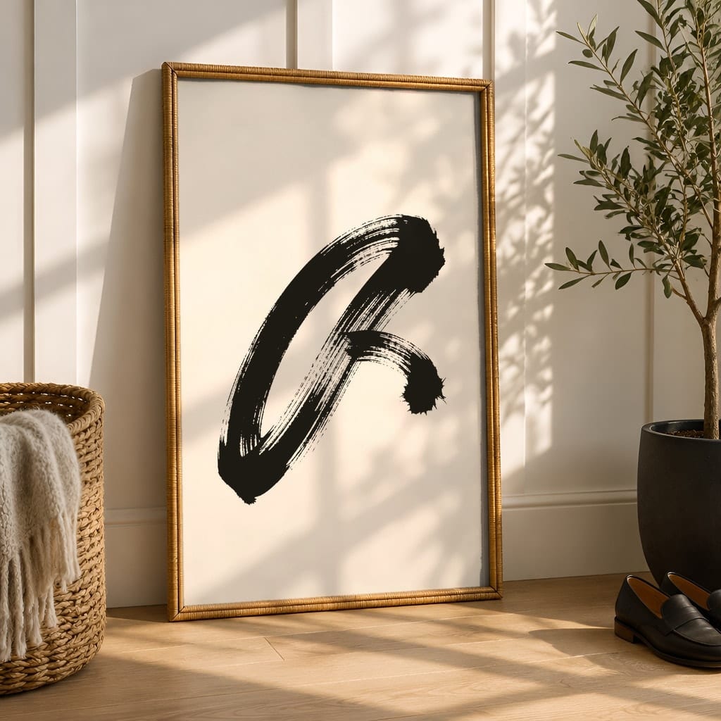 Entryway Frame Mockup Bundle — 40 Vertical Hallway Wall Art PSD Mockups: mockup scene 7 of 40