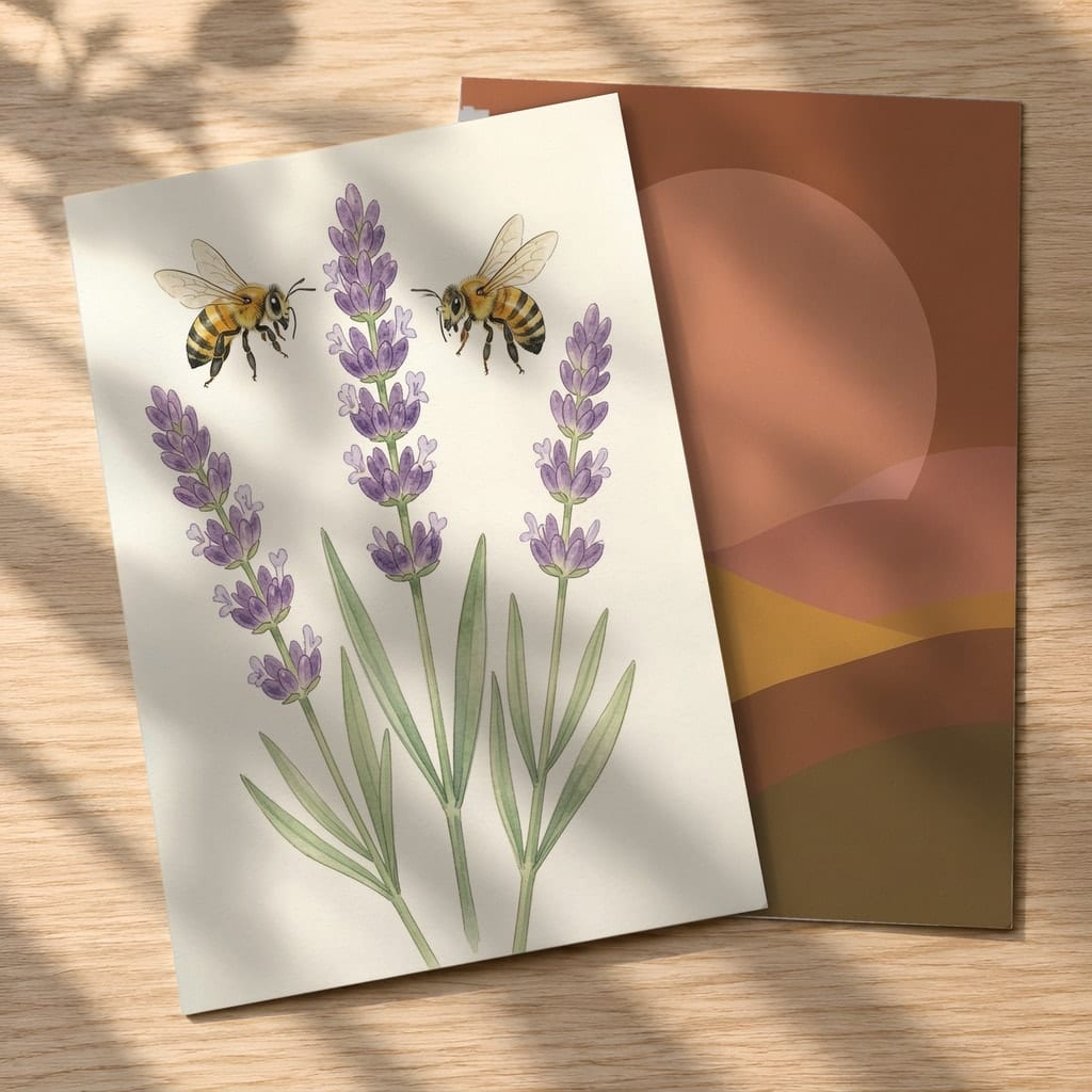 Flat Lay Card Mockup, Set of Two, Invitation Postcard 5x7 — 20 PSD Mockups: mockup scene 10 of 20