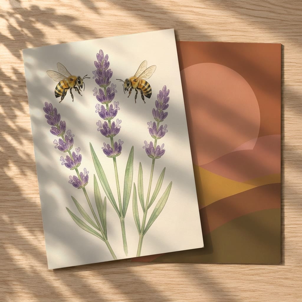 Flat Lay Card Mockup, Set of Two, Invitation Postcard 5x7 — 20 PSD Mockups: mockup scene 16 of 20