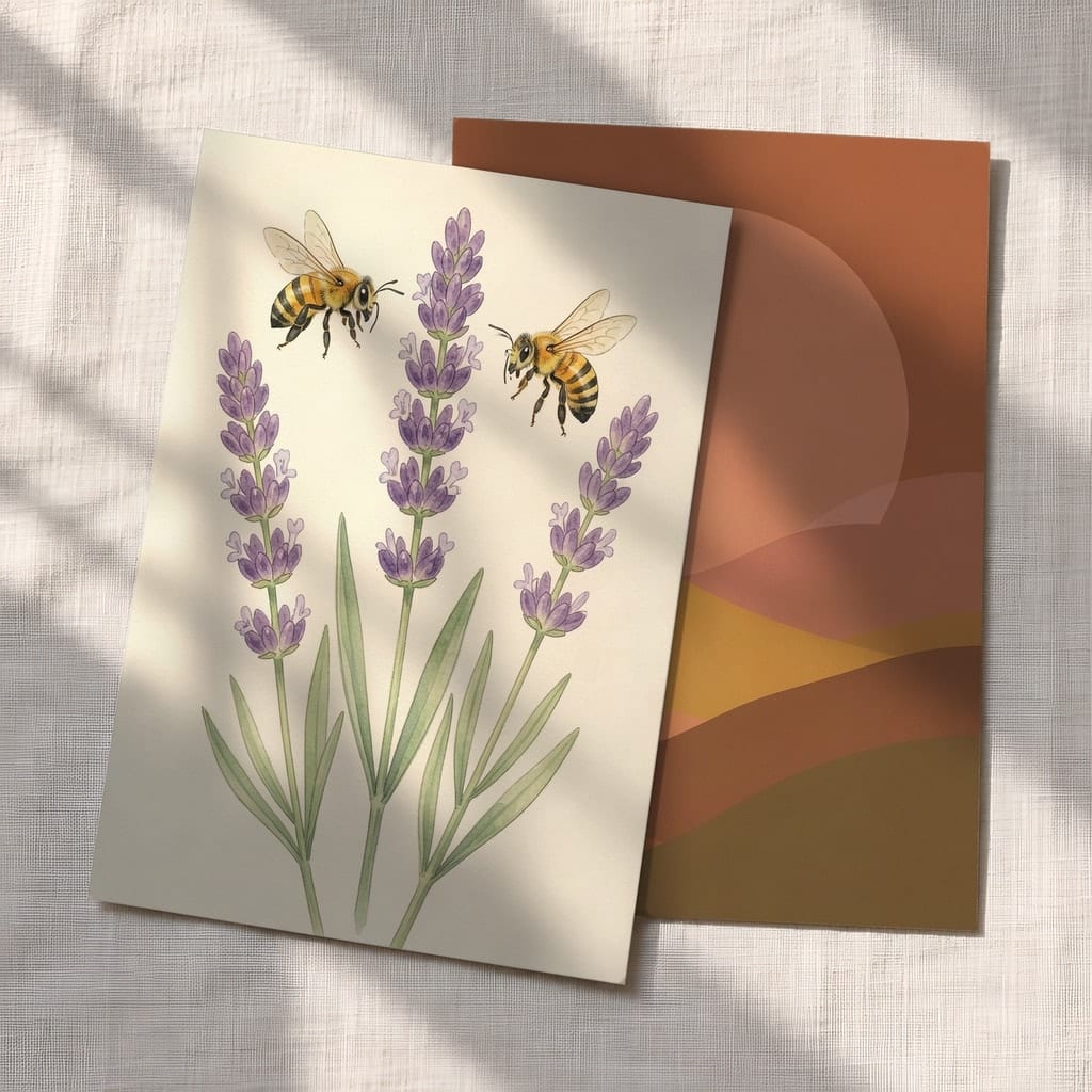 Flat Lay Card Mockup, Set of Two, Invitation Postcard 5x7 — 20 PSD Mockups: mockup scene 2 of 20