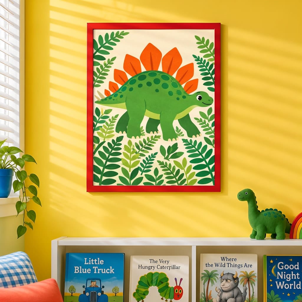 Kids Room Frame Mockup — Playroom Wall Art PSD Templates (20 Scenes): mockup scene 14 of 20