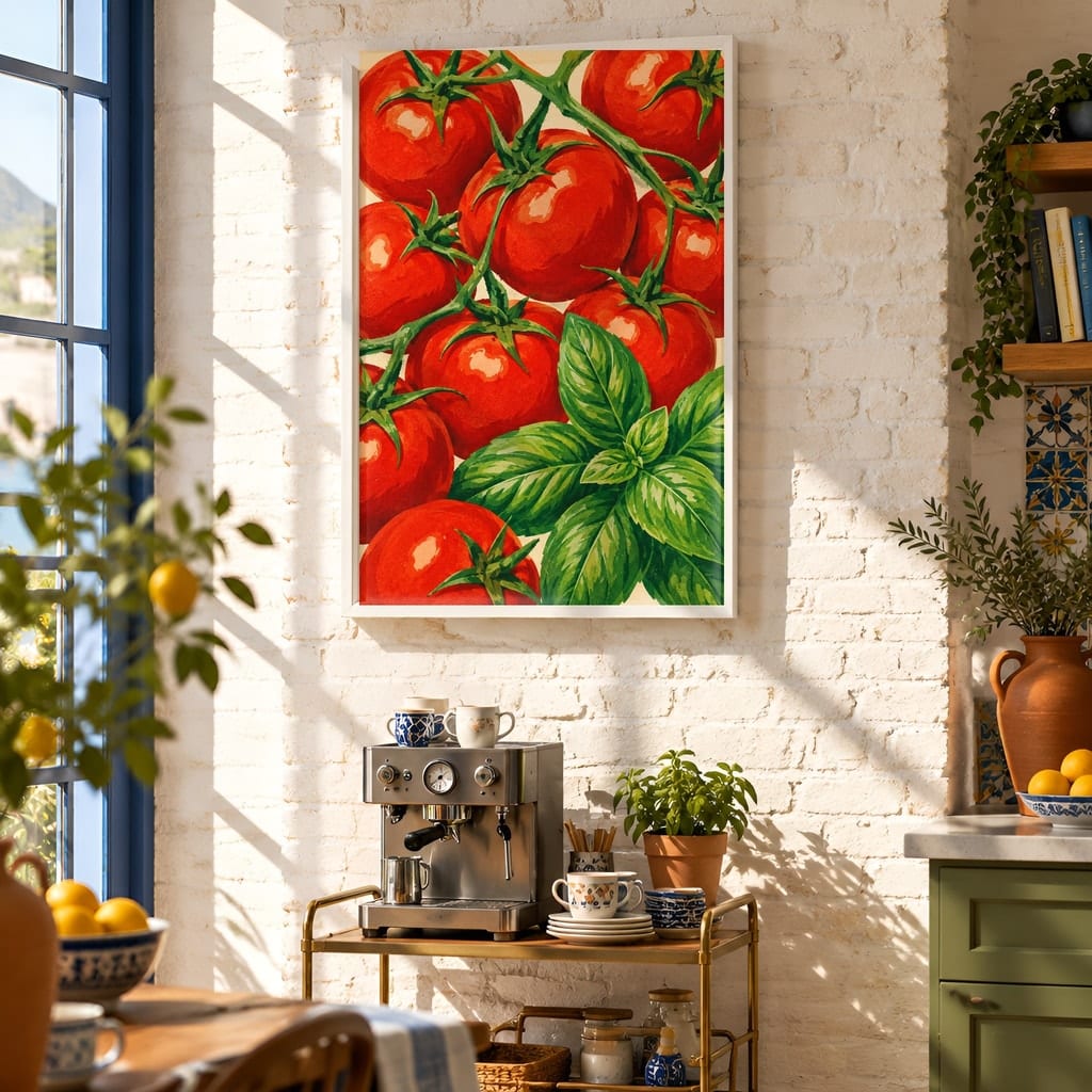 Coffee Bar Wall Art Mockup — Kitchen Frame PSD Templates (20 Scenes): mockup scene 12 of 20