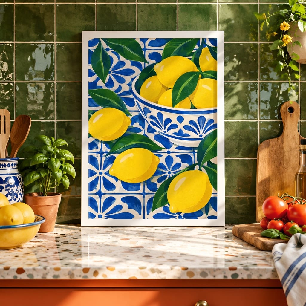 Coffee Bar Wall Art Mockup — Kitchen Frame PSD Templates (20 Scenes): mockup scene 20 of 20