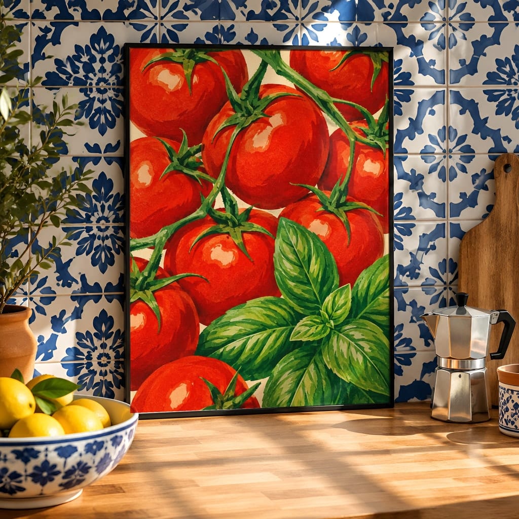 Coffee Bar Wall Art Mockup — Kitchen Frame PSD Templates (20 Scenes): mockup scene 6 of 20