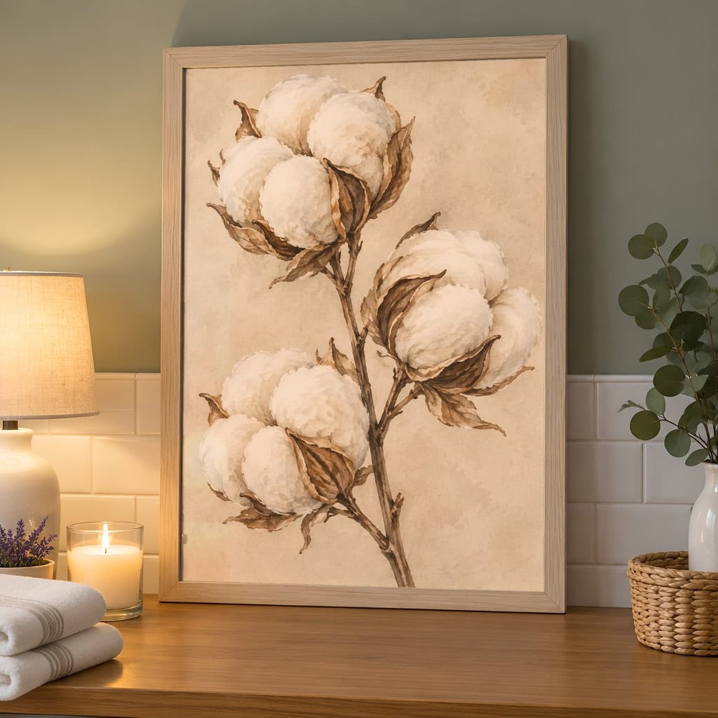 Laundry Room Frame Mockup Bundle — 40 Vertical Laundry and Utility Room Wall Art PSD Mockups: mockup scene 28 of 40