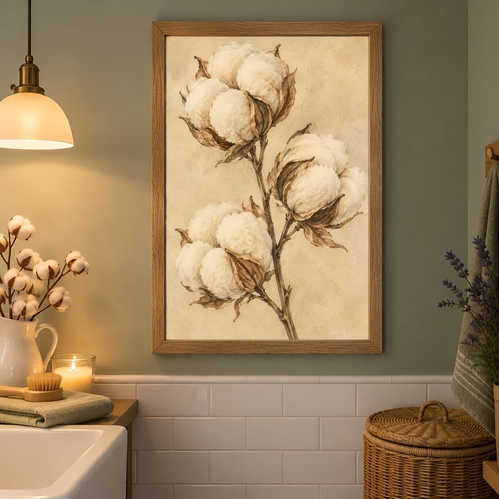 Laundry Room Frame Mockup Bundle — 40 Vertical Laundry and Utility Room Wall Art PSD Mockups: mockup scene 29 of 40