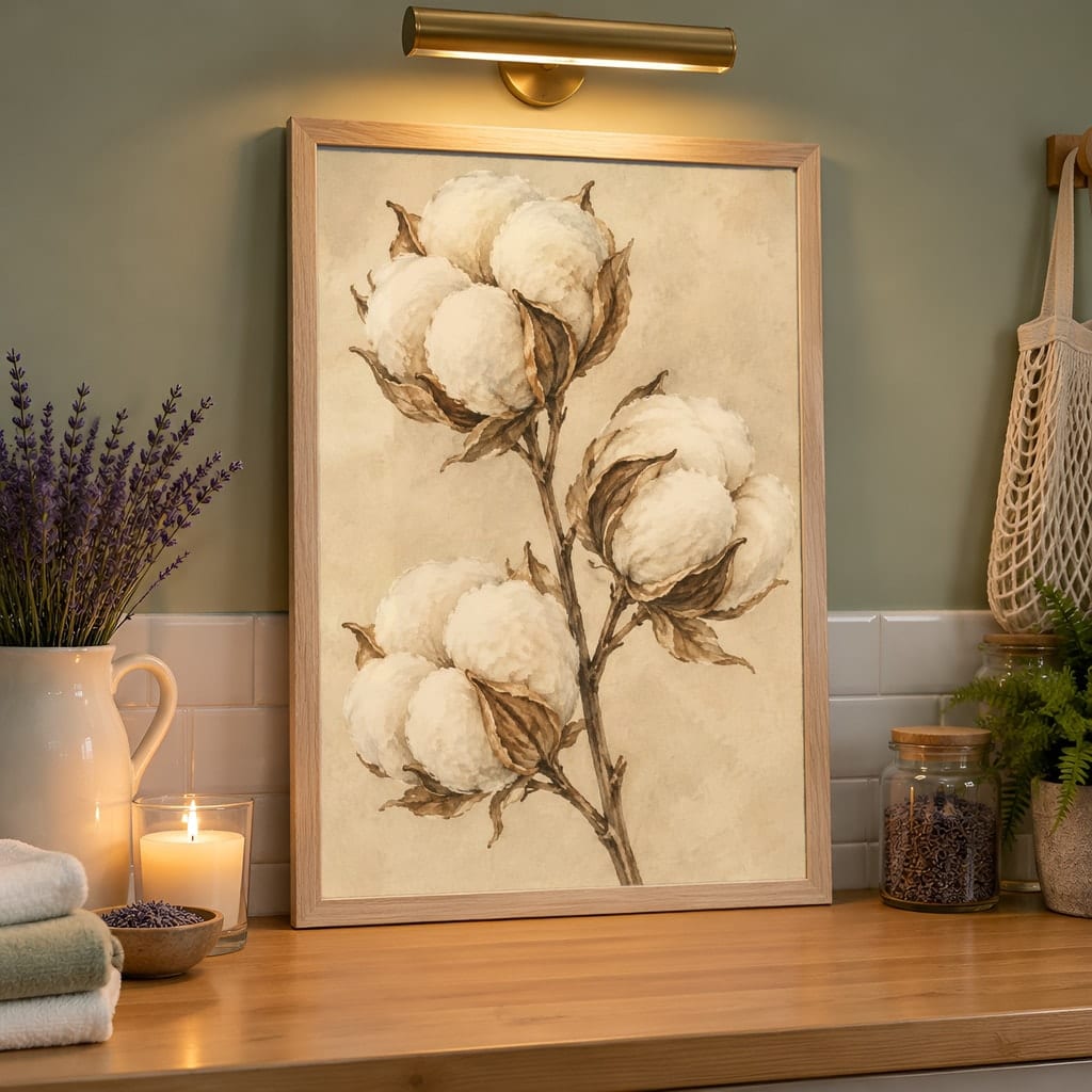 Laundry Room Frame Mockup Bundle — 40 Vertical Laundry and Utility Room Wall Art PSD Mockups: mockup scene 38 of 40
