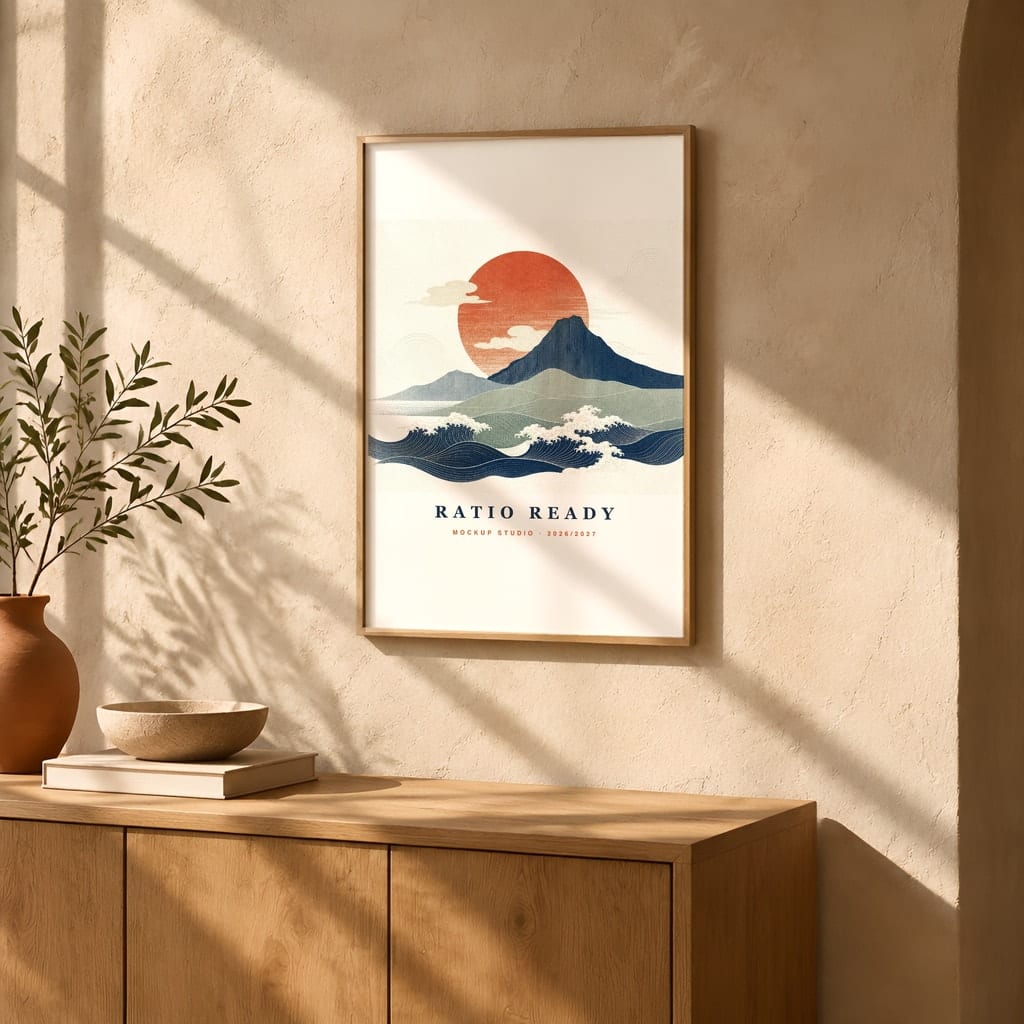Baby Boy Nursery Frame Mockup — Wall Art PSD Templates (20 Scenes): mockup scene 2 of 20