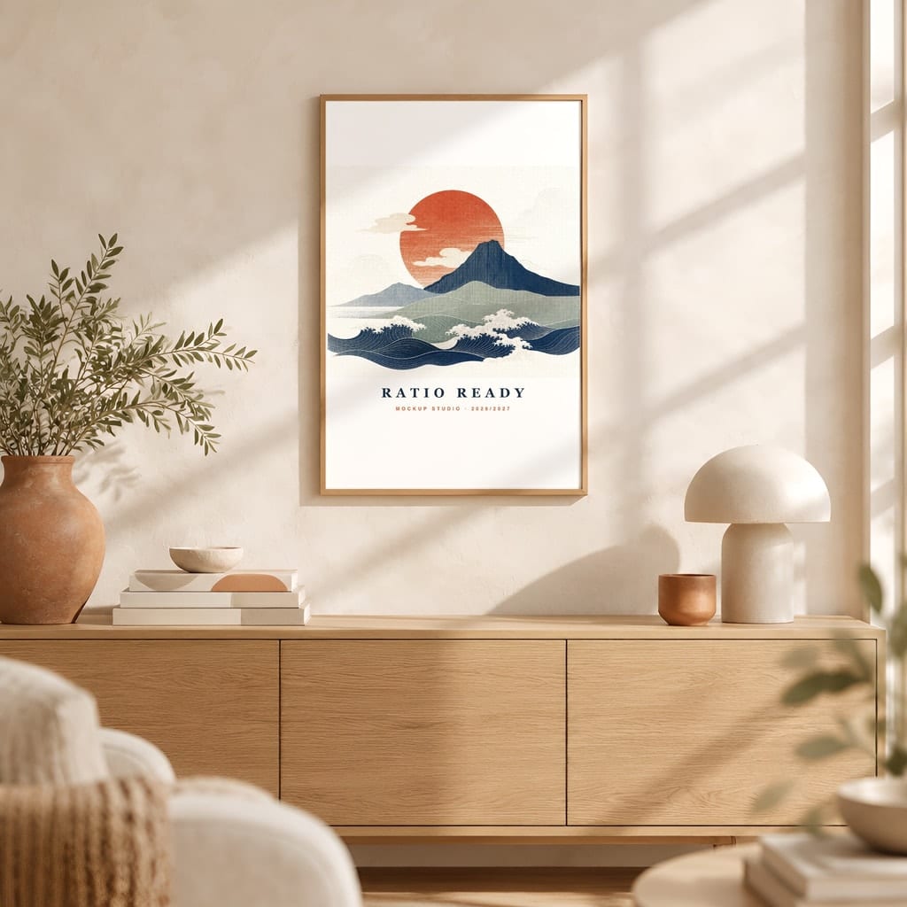 Therapy Office Wall Art Mockup — Counselor Frame PSD Templates (20 Scenes): mockup scene 4 of 20