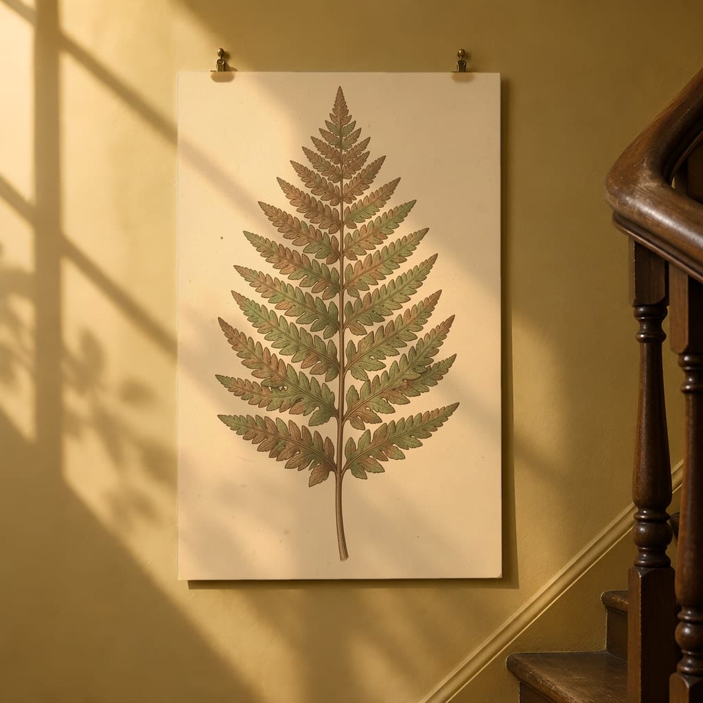 Art Print Mockup Bundle — 20 Vertical Unframed Vintage Wall Art PSD Mockups: mockup scene 14 of 20