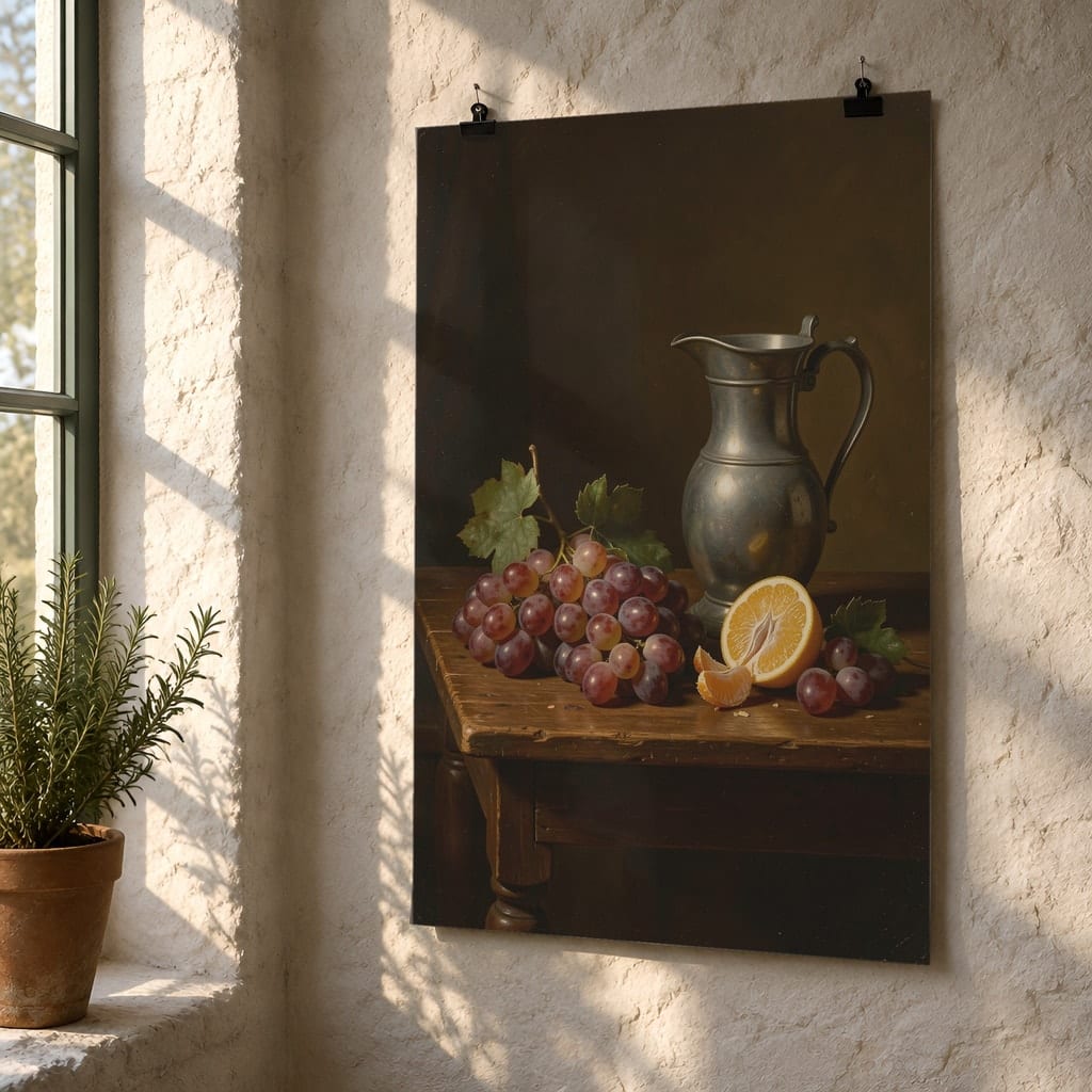 Art Print Mockup Bundle — 20 Vertical Unframed Vintage Wall Art PSD Mockups: mockup scene 6 of 20