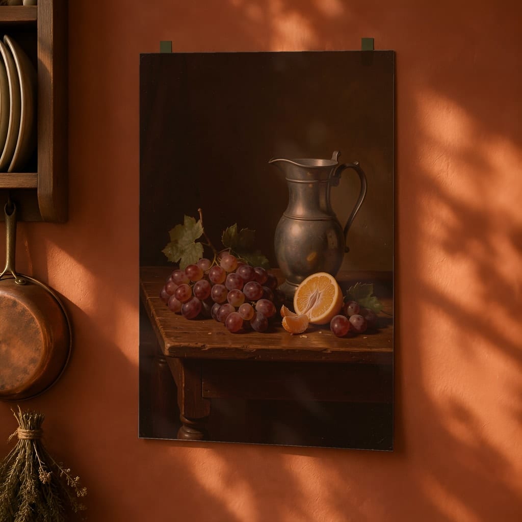 Art Print Mockup Bundle — 20 Vertical Unframed Vintage Wall Art PSD Mockups: mockup scene 8 of 20