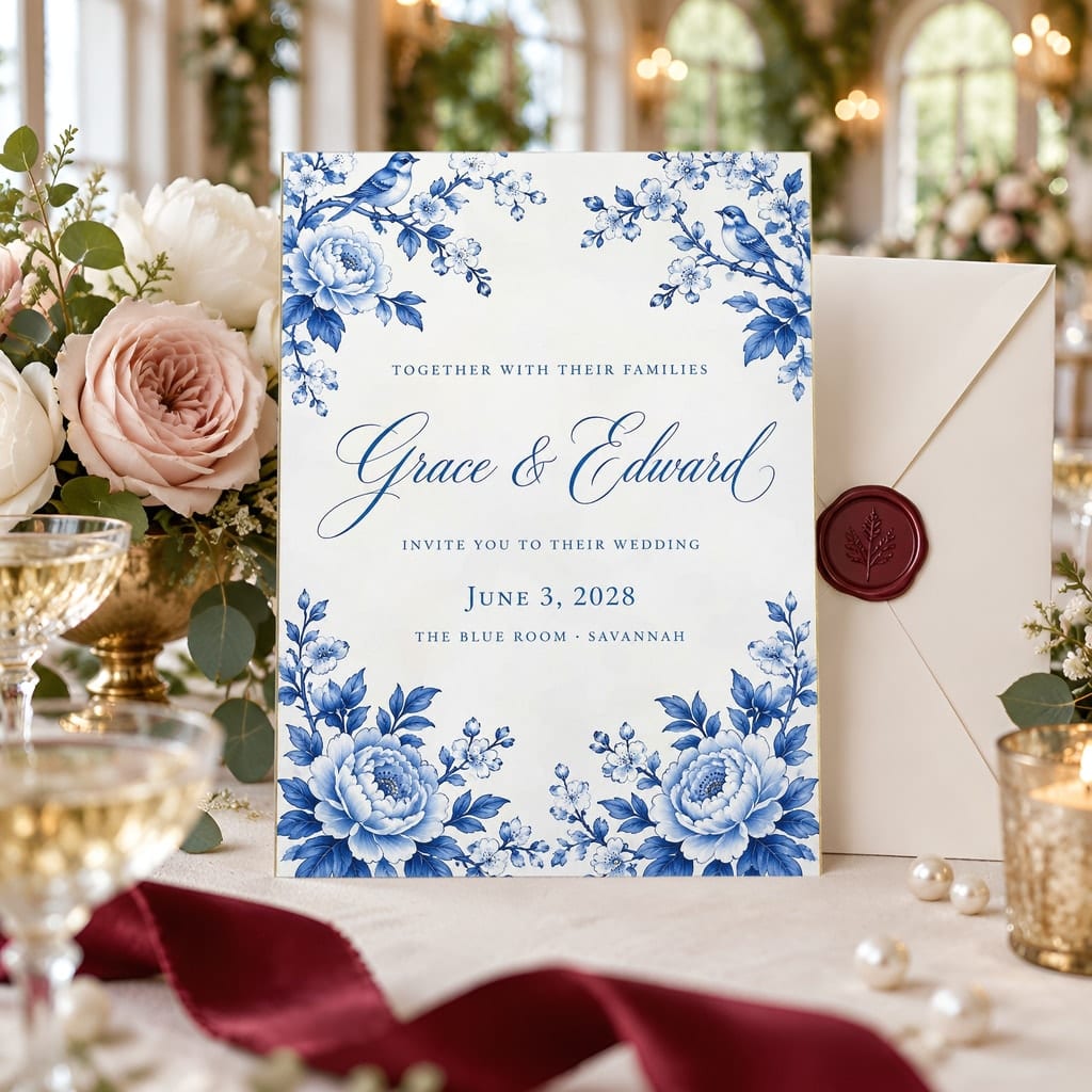 Wedding Invitation Mockup Bundle — 20 Vertical 5x7 Luxury PSD Mockups — first mockup scene from the pack