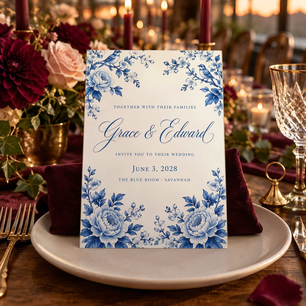 Wedding Invitation Mockup Bundle — 20 Vertical 5x7 Luxury PSD Mockups: mockup scene 8 of 20